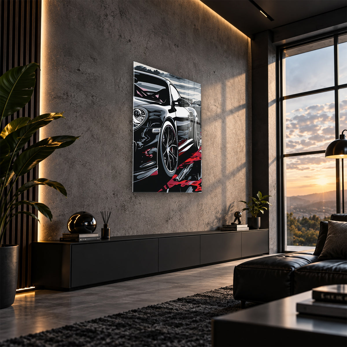 Acrylglas Wandbild - Black Machine