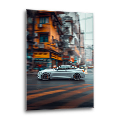 Acrylglas Wandbild - Silver Motion