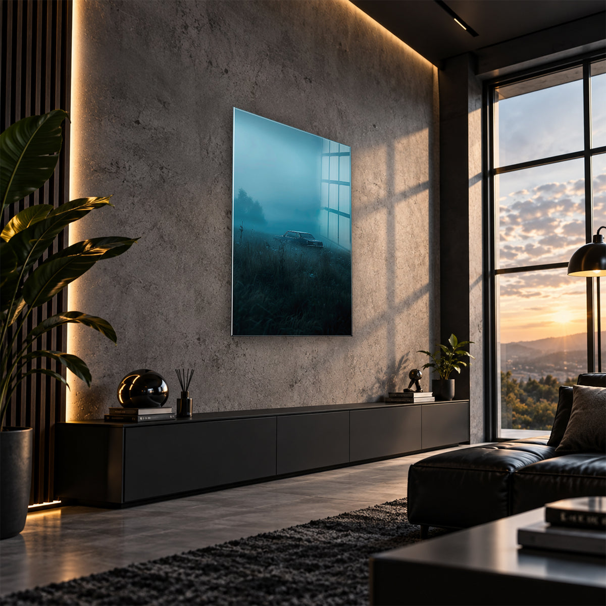 Acrylglas Wandbild - Fog Runner