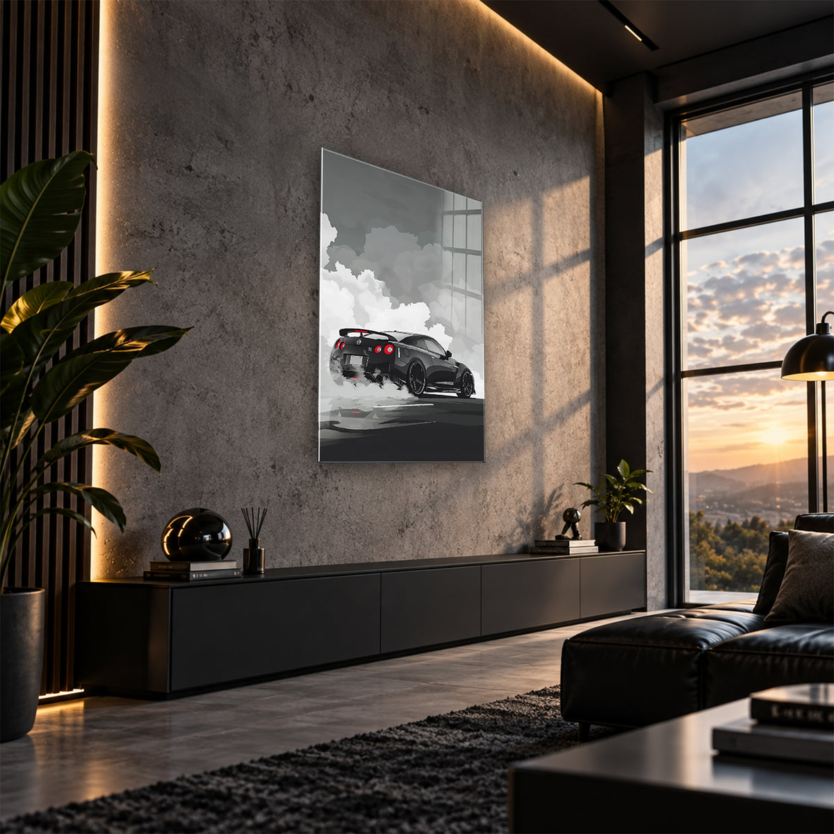 Acrylglas Wandbild - Black Shadow