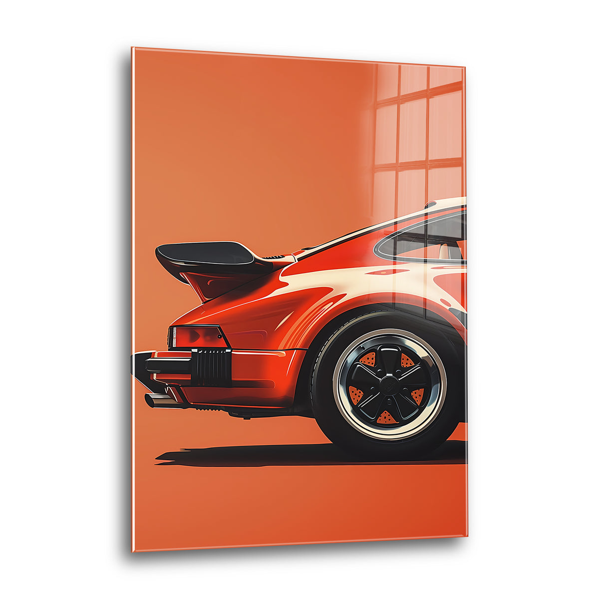 Acrylglas Wandbild - Old Orange