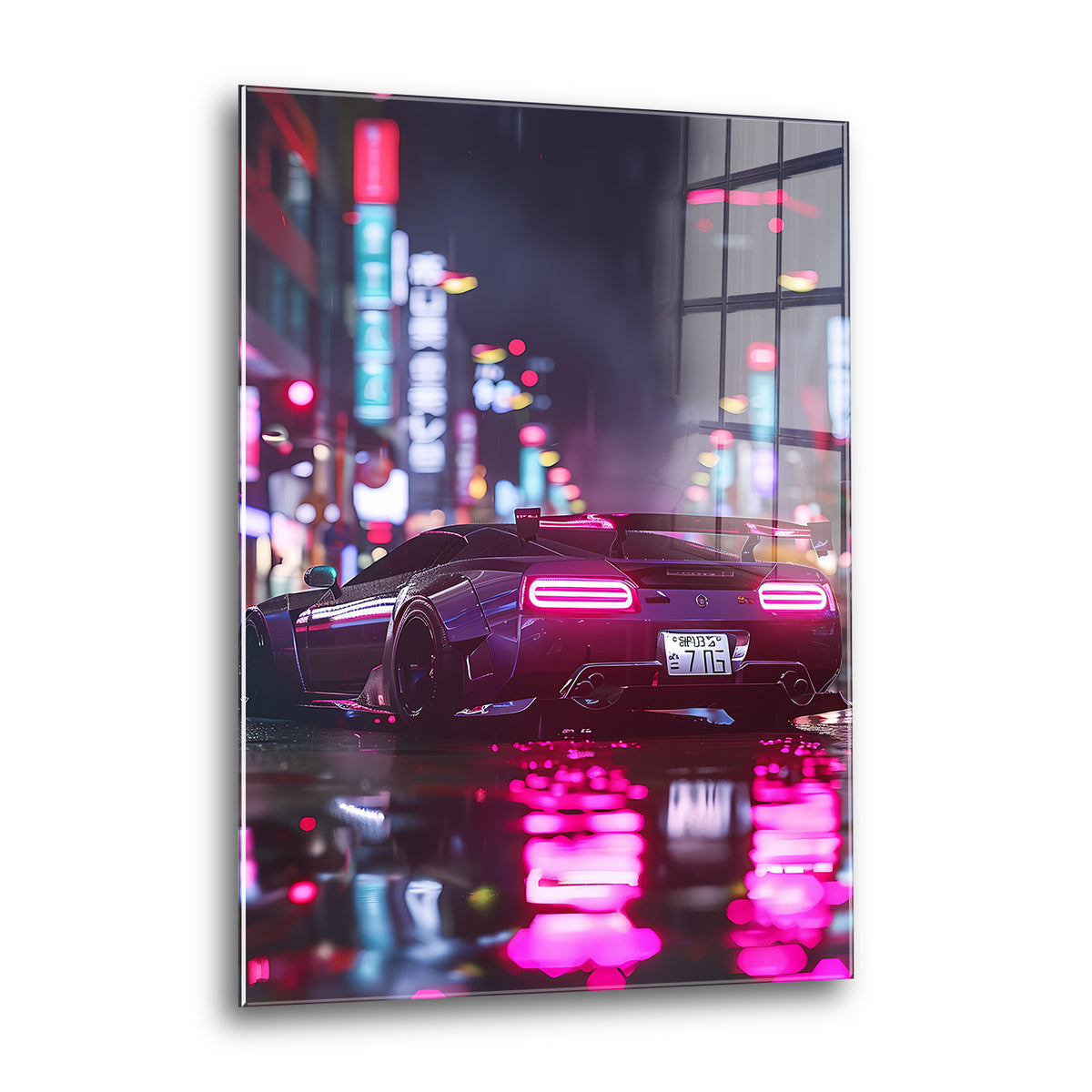 Acrylglas Wandbild - Asian City