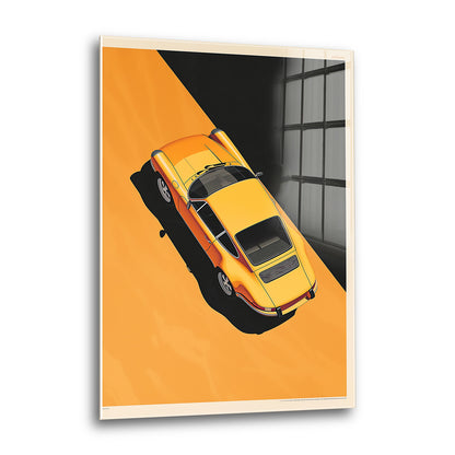 Acrylglas Wandbild - Black &amp; Yellow