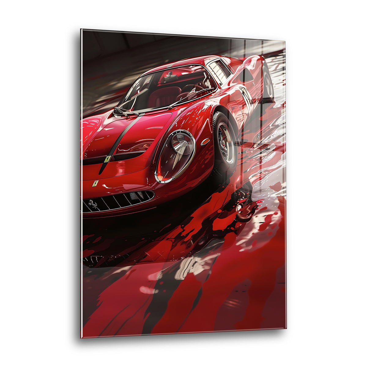 Acrylglas Wandbild - Racing Red