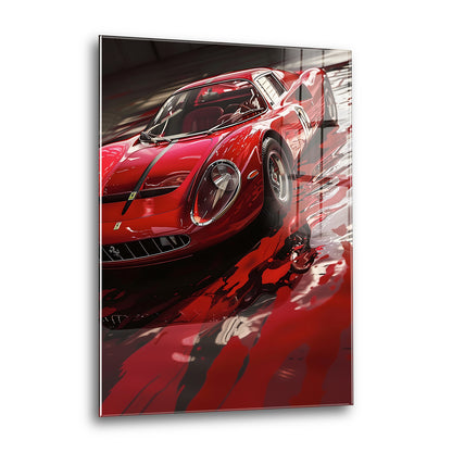 Acrylglas Wandbild - Racing Red