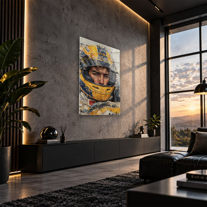 Acrylglas Wandbild - Helmet Driver