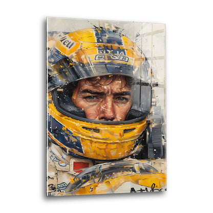 Acrylglas Wandbild - Helmet Driver