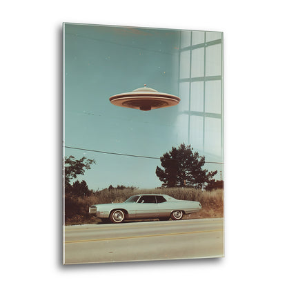 Acrylglas Wandbild - Ufo Car