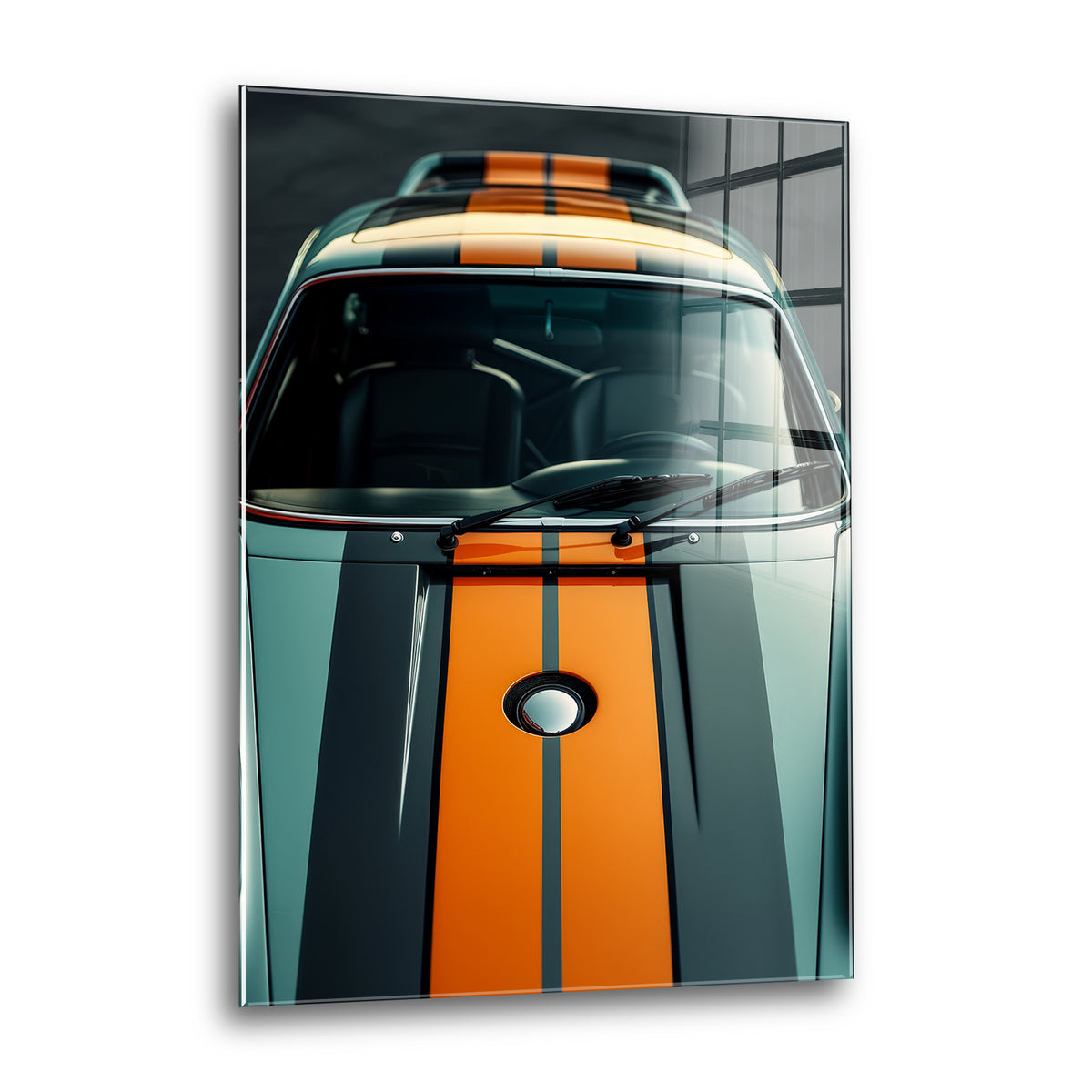 Acrylglas Wandbild - Orange Stripes