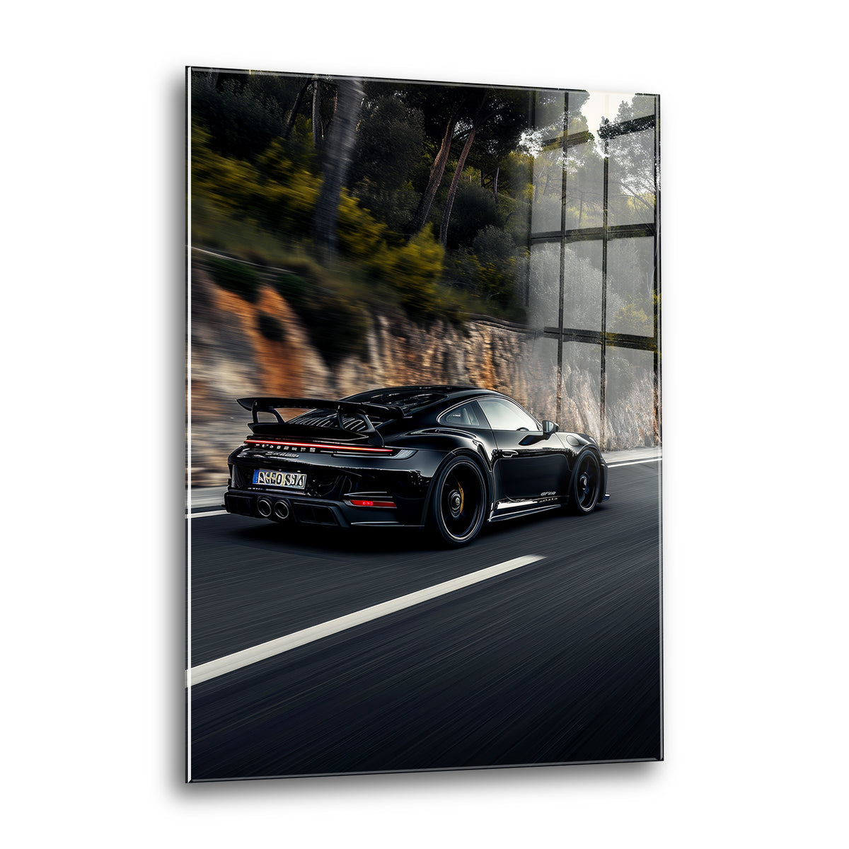Acrylglas Wandbild - Black Phantom