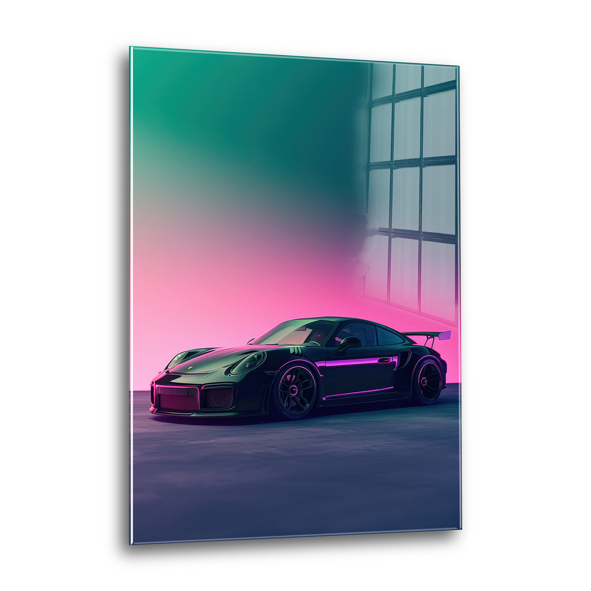 Acrylglas Wandbild - Neon Drive