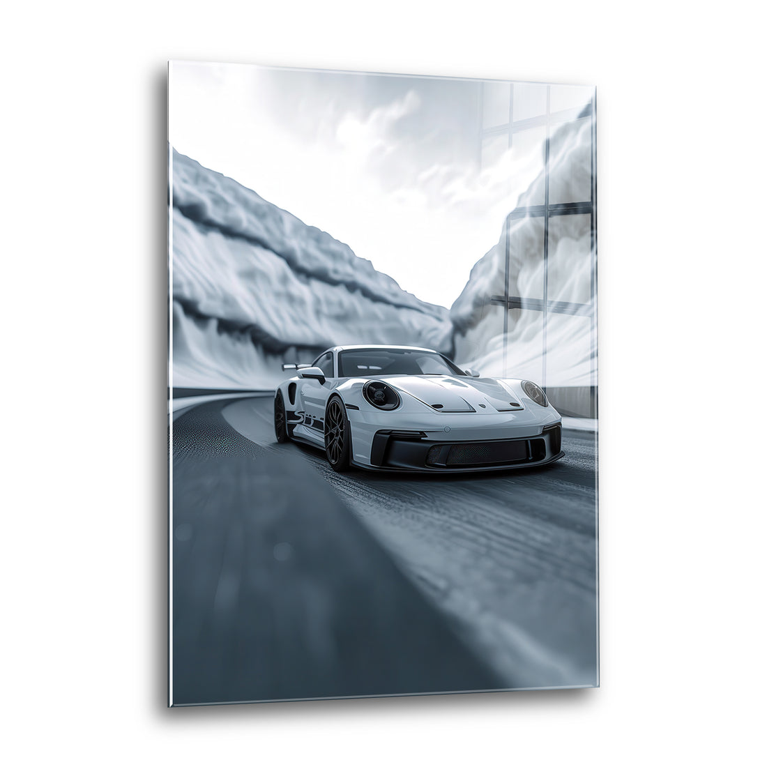 Acrylglas Wandbild - Snow Drive