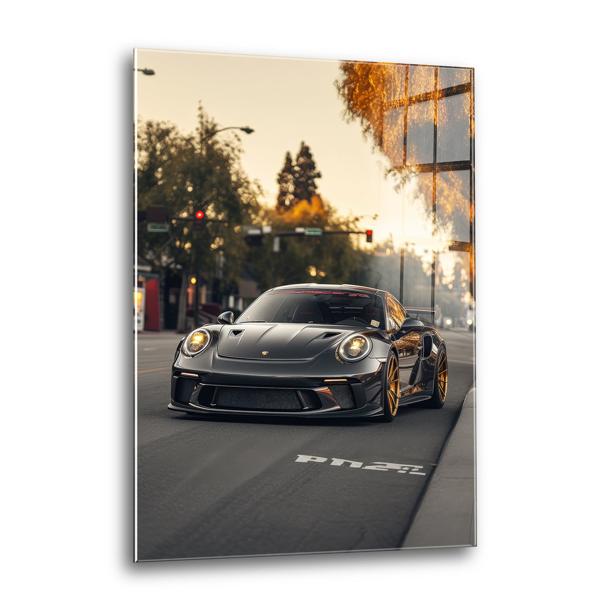 Acrylglas Wandbild - Sunset Racer