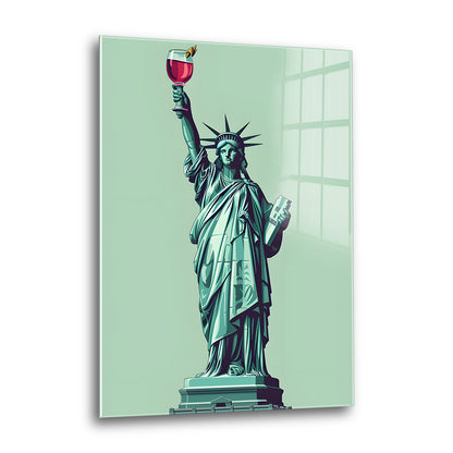 Acrylglas Wandbild - Liberty Wine