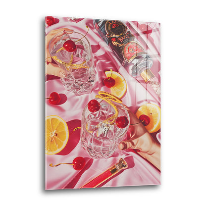 Acrylglas Wandbild - Cherry Orange