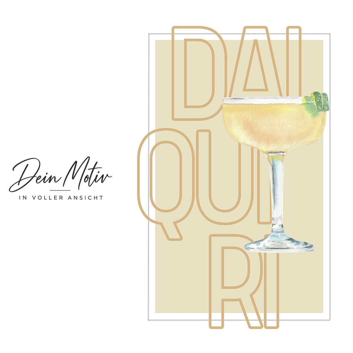 Acrylglas Wandbild - Daiquiri