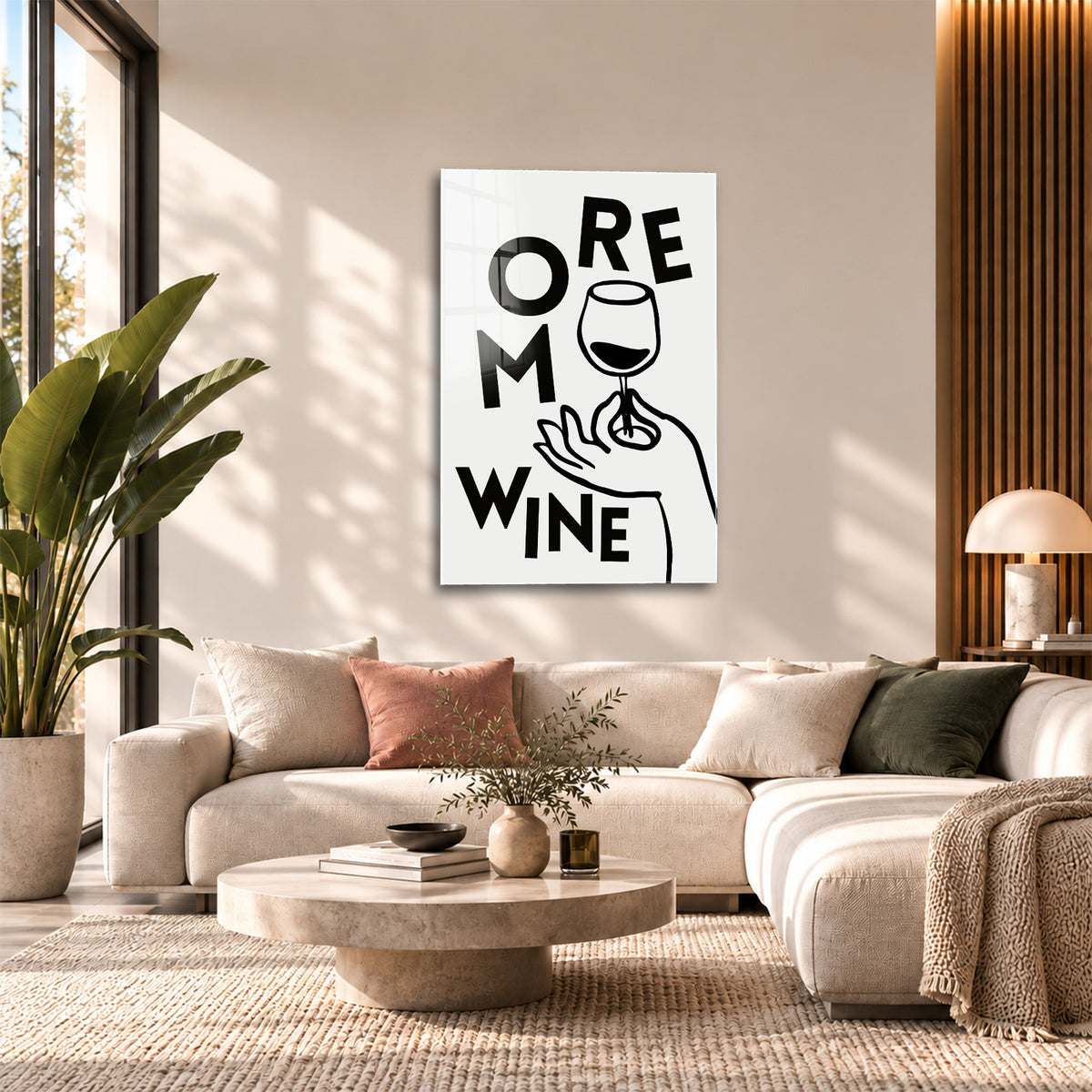 Acrylglas Wandbild - More Wine