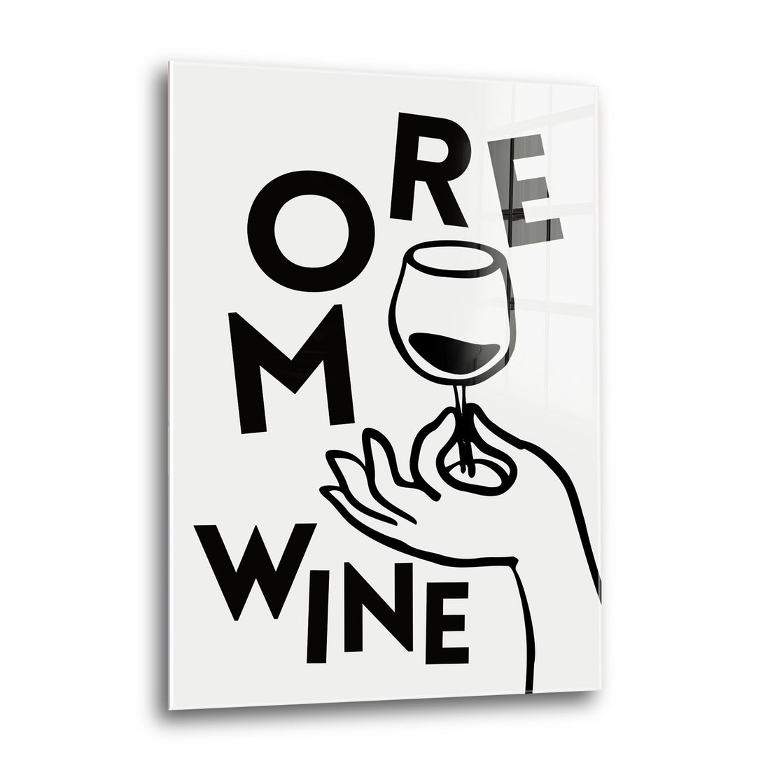 Acrylglas Wandbild - More Wine