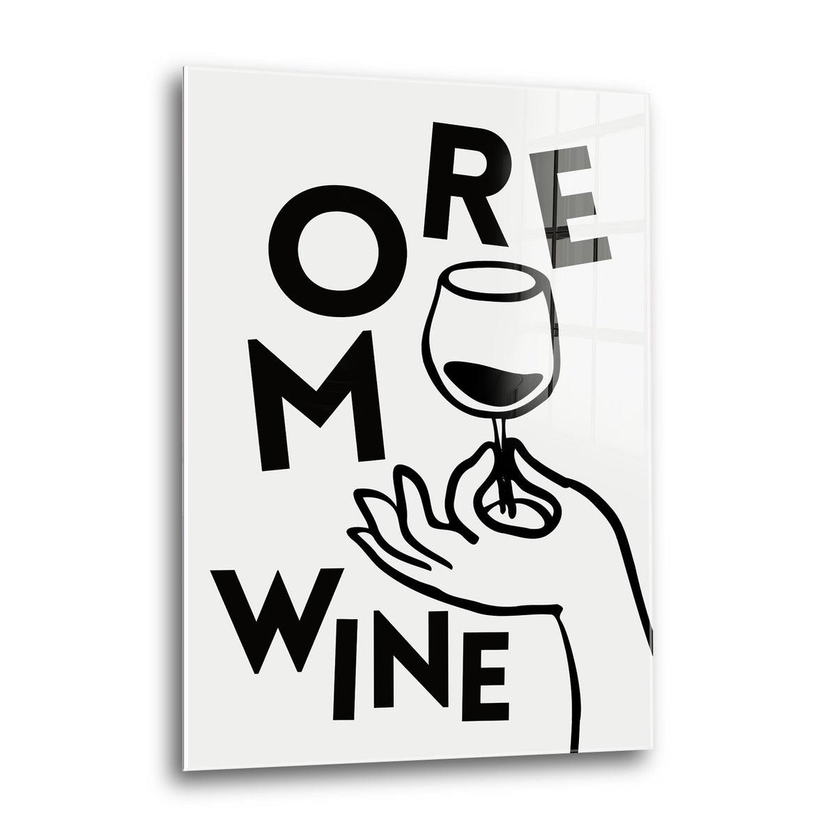 Acrylglas Wandbild - More Wine