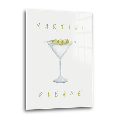 Acrylglas Wandbild - Martini Please