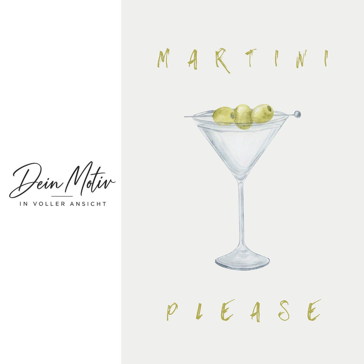 Acrylglas Wandbild - Martini Please