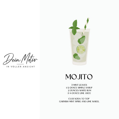 Acrylglas Wandbild - Mojito