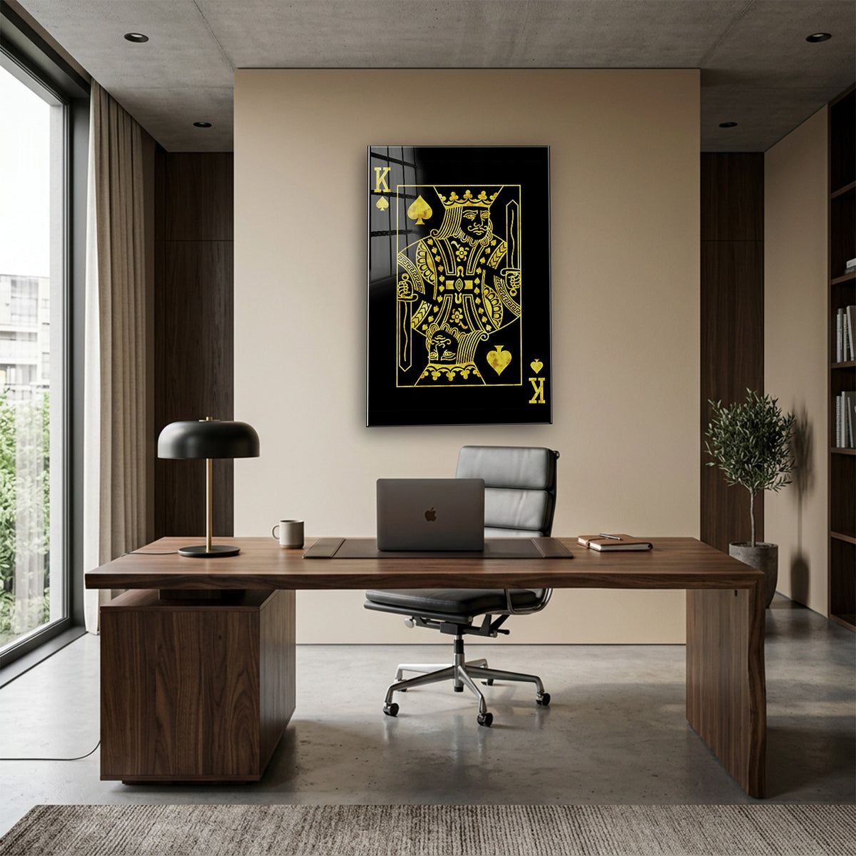 Acrylglas Wandbild - King Card