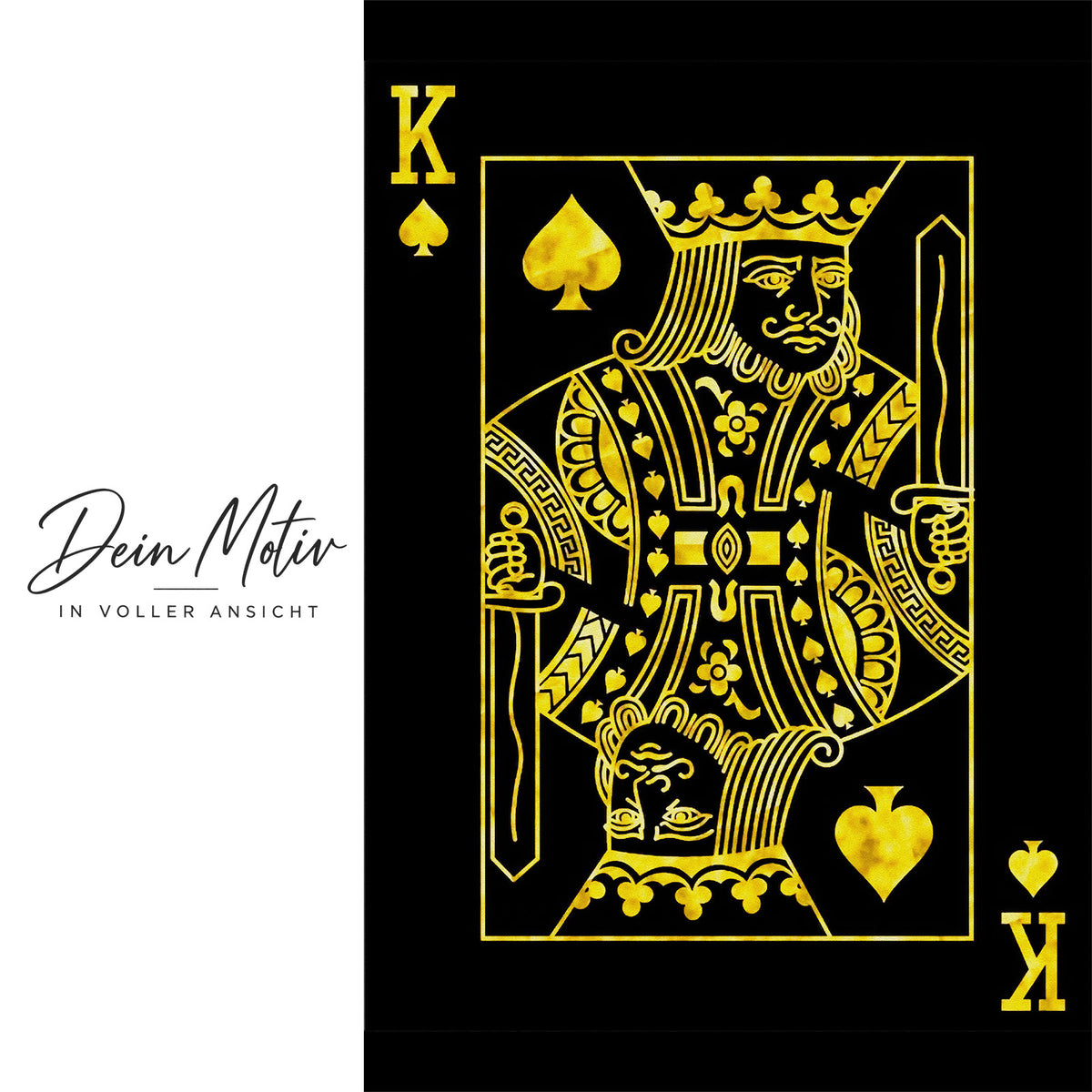Acrylglas Wandbild - King Card