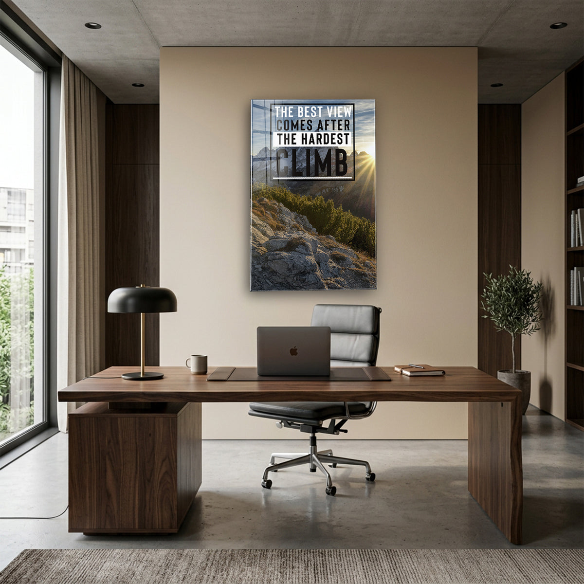 Acrylglas Wandbild - Hardest Climb