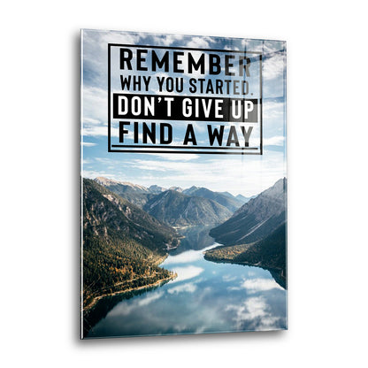 Acrylglas Wandbild - Find a Way