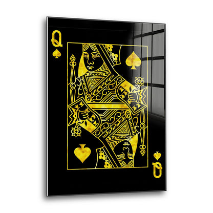 Acrylglas Wandbild - Queen Card