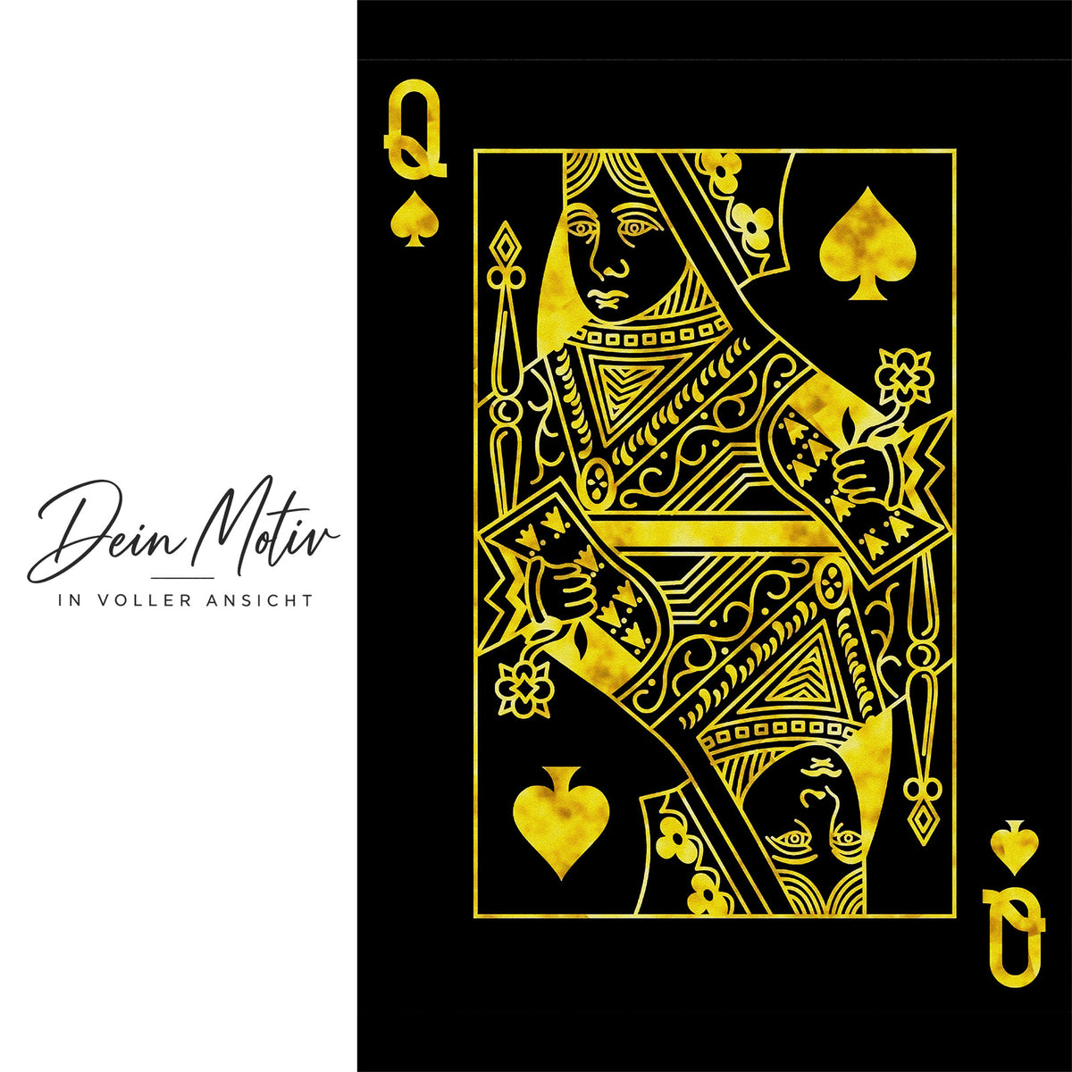 Acrylglas Wandbild - Queen Card