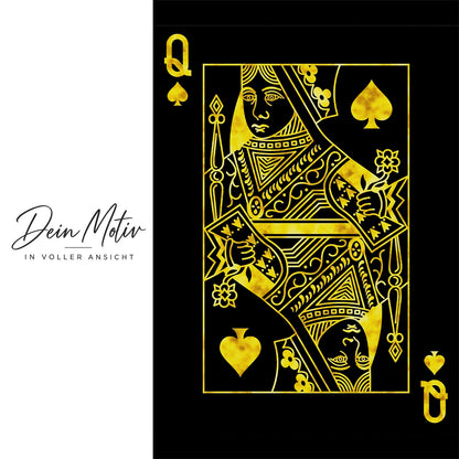 Acrylglas Wandbild - Queen Card