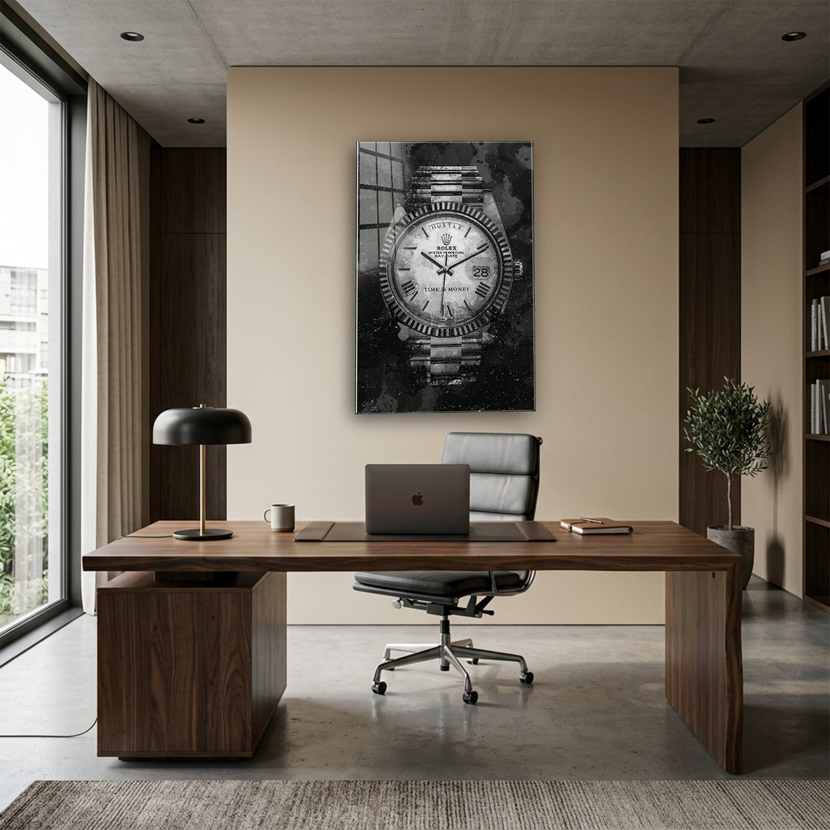 Acrylglas Wandbild - Time is Money