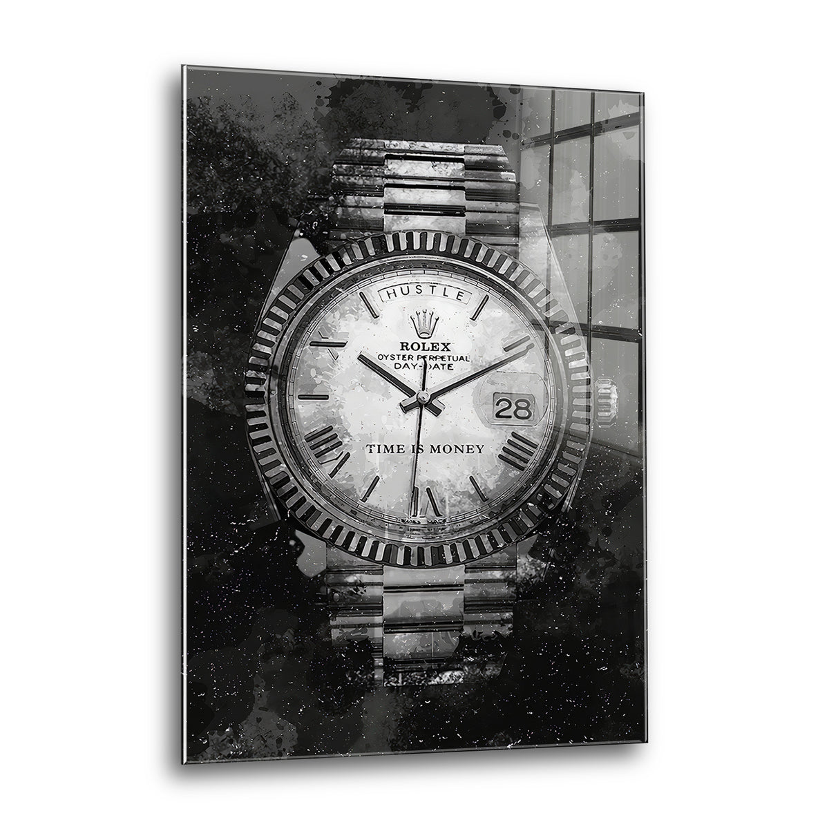 Acrylglas Wandbild - Time is Money