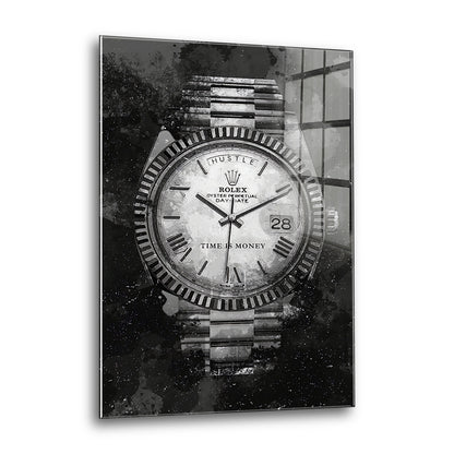 Acrylglas Wandbild - Time is Money