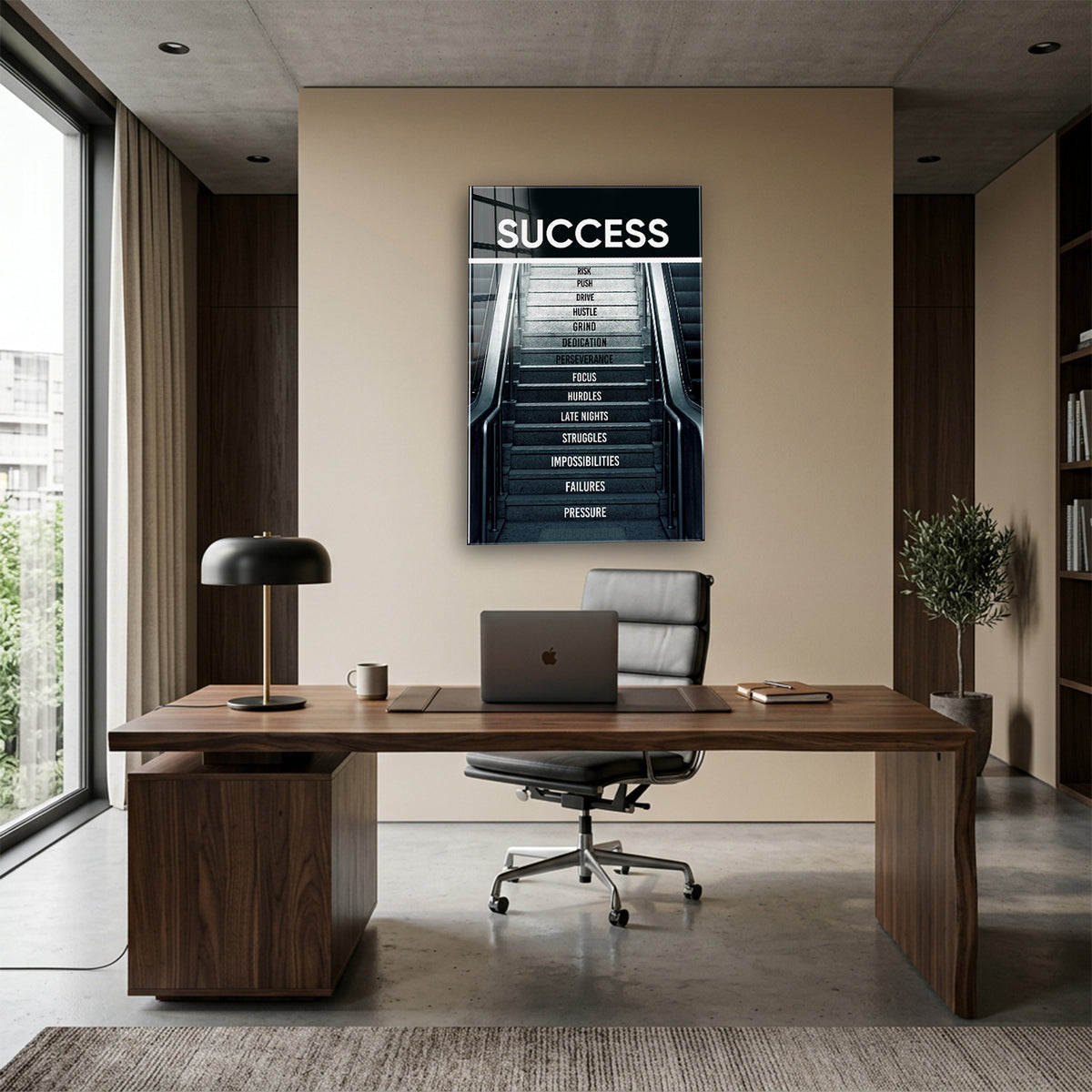Acrylglas Wandbild - Stairs to Succes