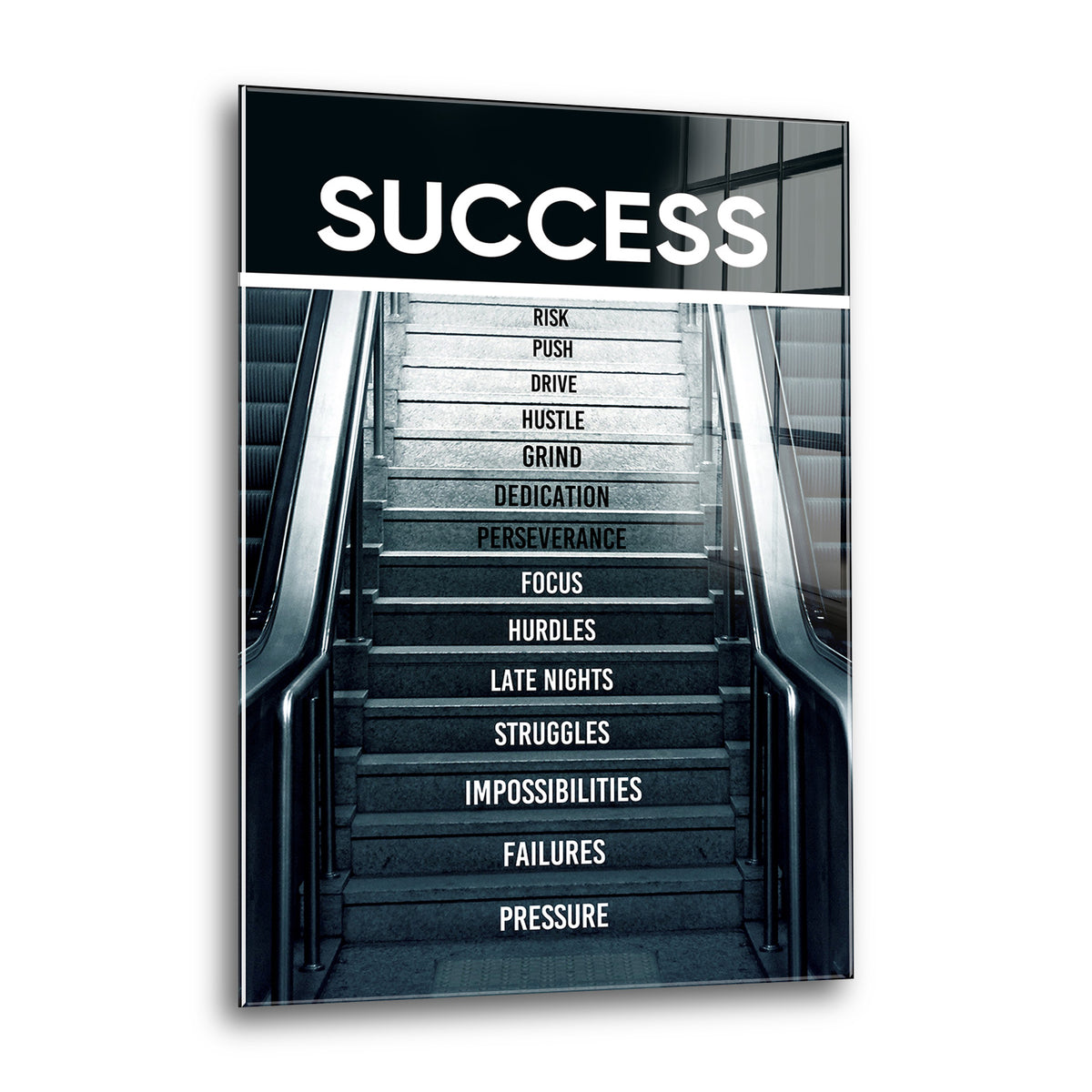 Acrylglas Wandbild - Stairs to Succes