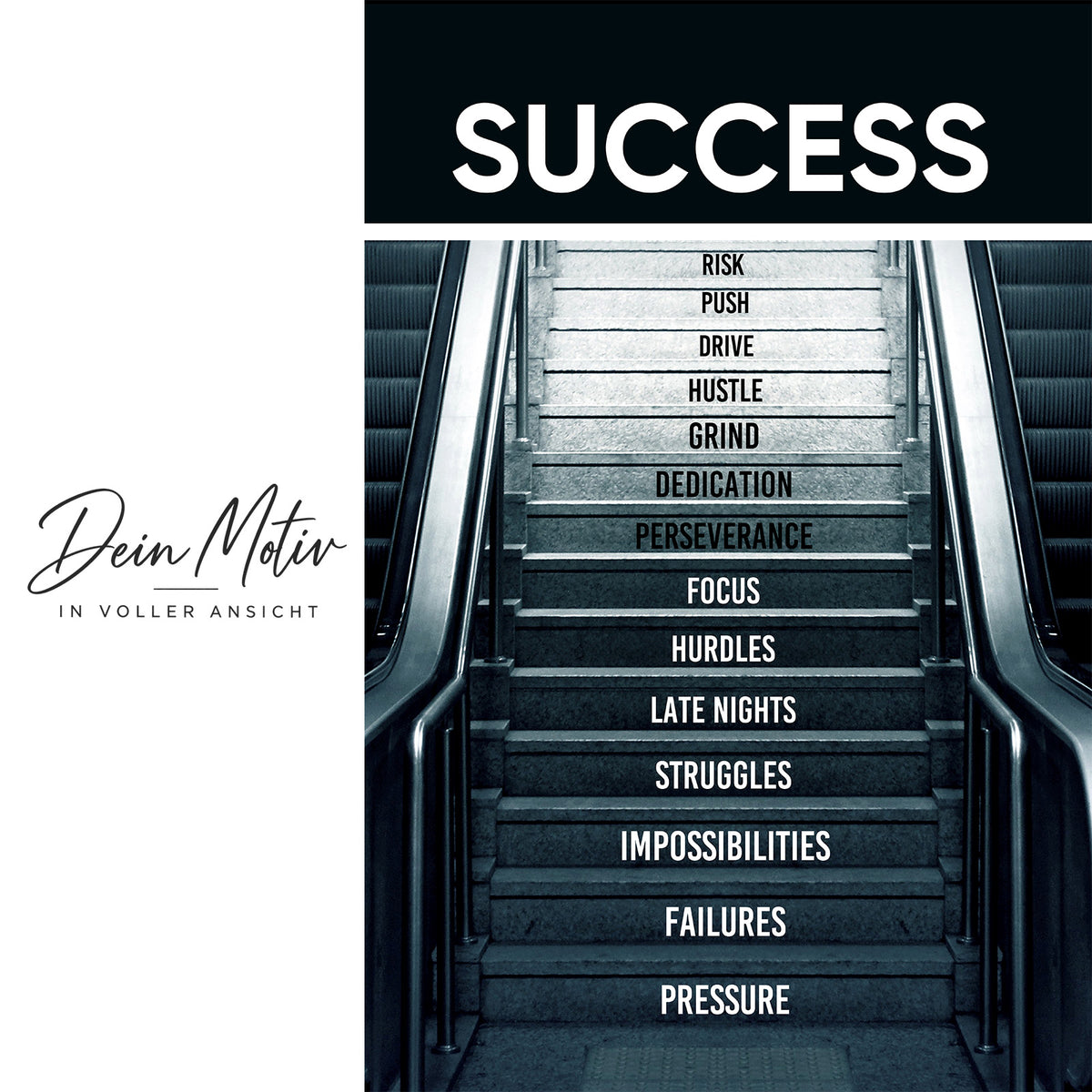 Acrylglas Wandbild - Stairs to Succes
