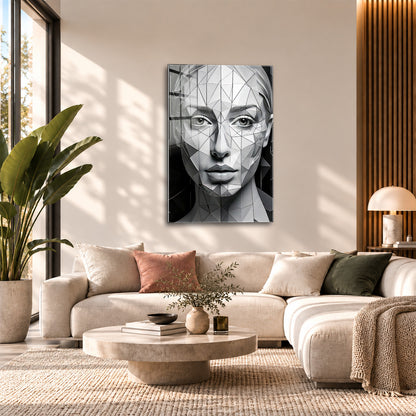Acrylglas Wandbild - Charakter Face