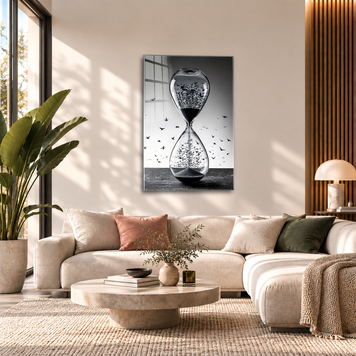 Acrylglas Wandbild - Time Flyes