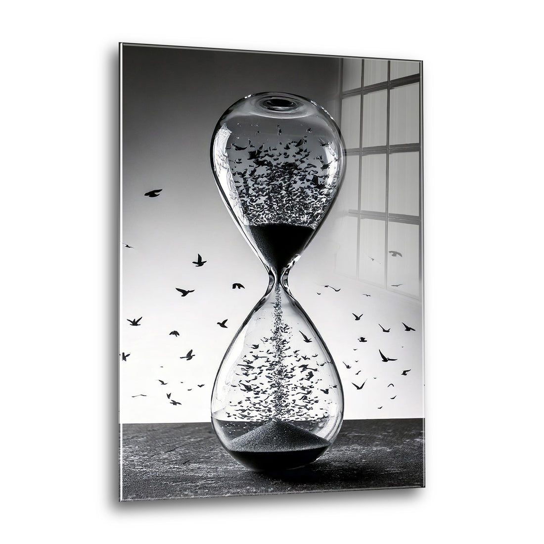 Acrylglas Wandbild - Time Flyes