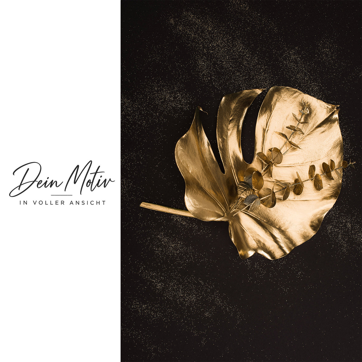 Acrylglas Wandbild - Golden Leaf
