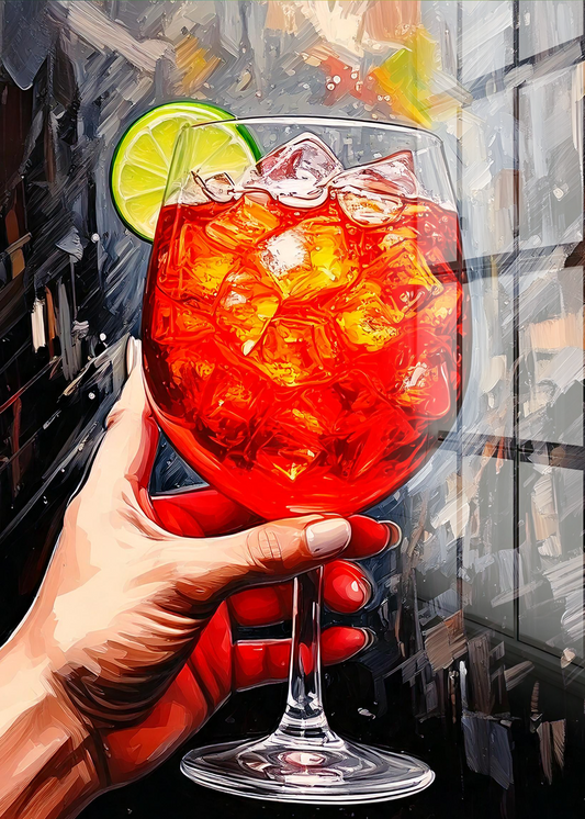 Acrylglas Wandbild - Red Cocktail