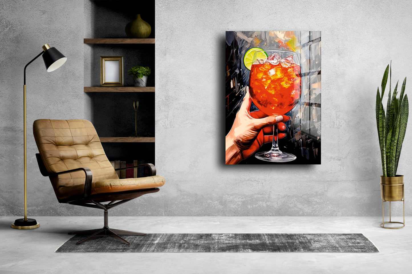 Acrylglas Wandbild - Red Cocktail