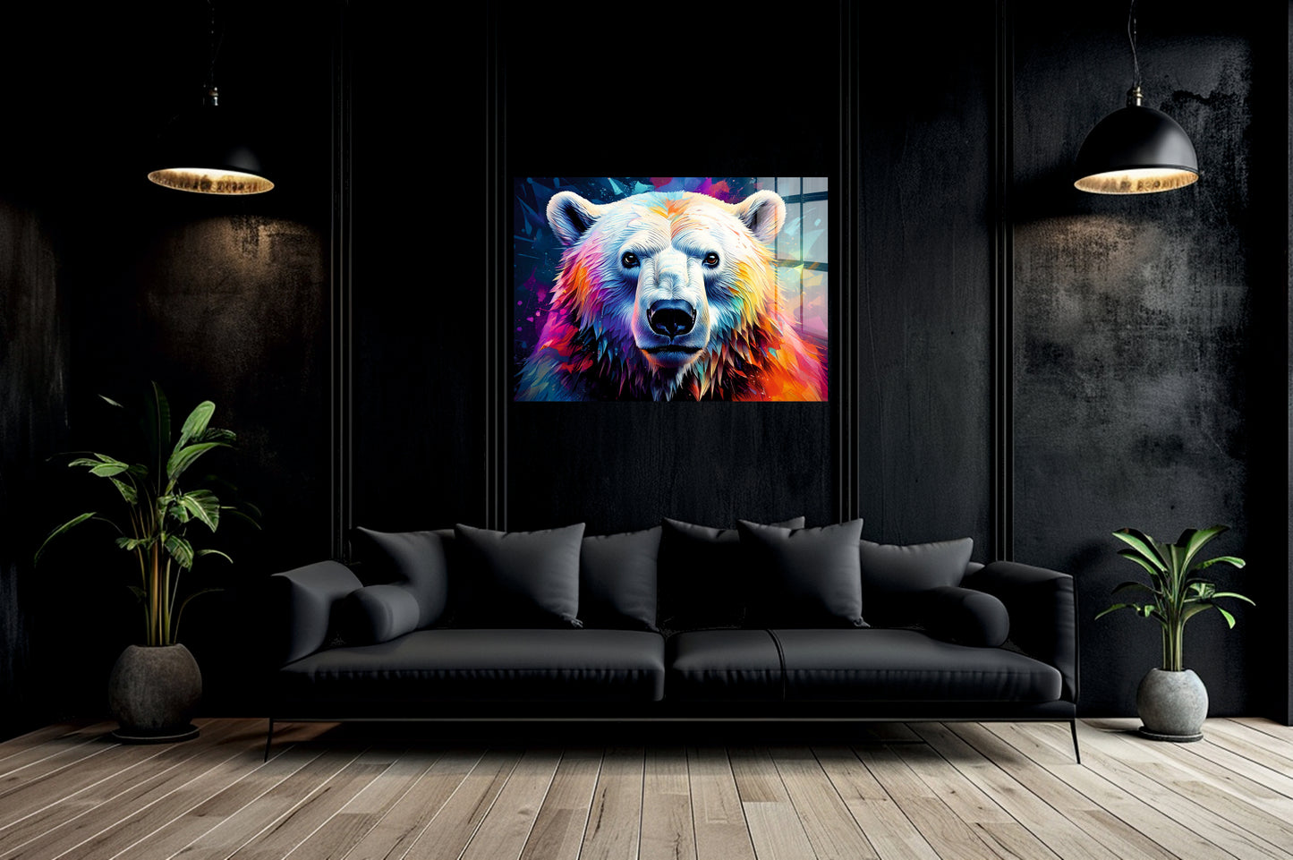 Acrylglas Wandbild - Eisbär