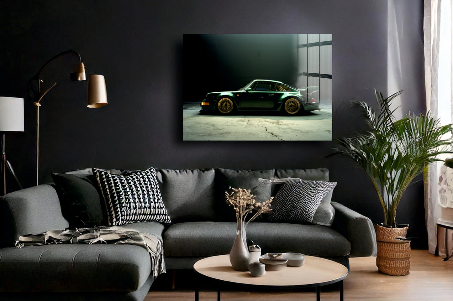 Acrylglas Wandbild - Green Car