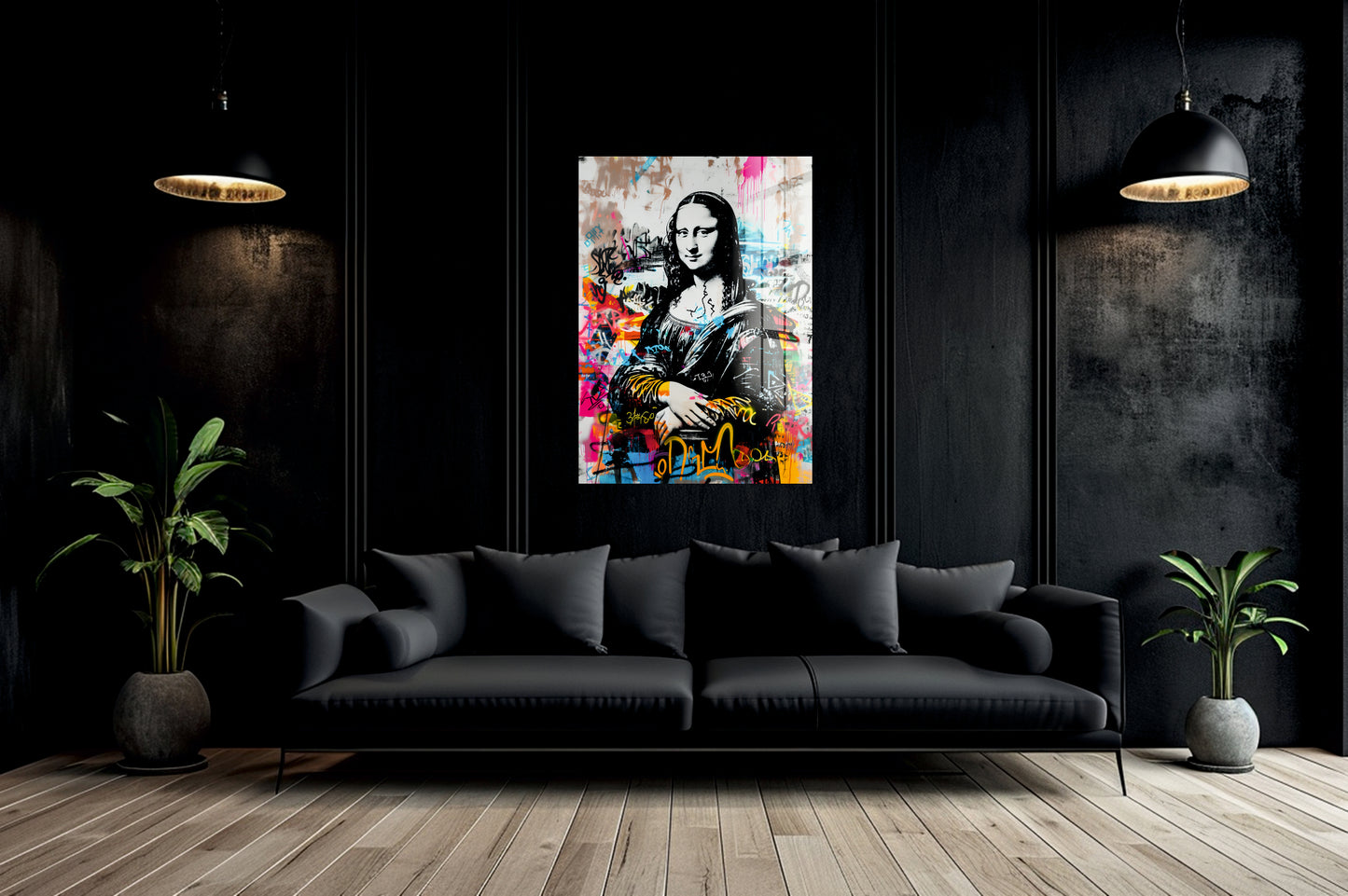 Acrylglas Wandbild - Mona Graffiti