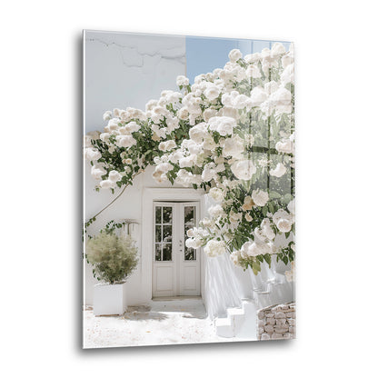 Acrylglas Wandbild - White Flower