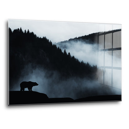 Acrylglas Wandbild - Shadow Bear